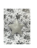 Handcrafted Silver Sequin Star Plush Attachment & Decor